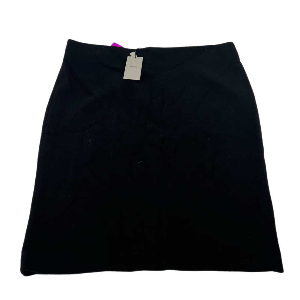 Armani Exchange Black Cotton Midi Skirt | Classic Elegance